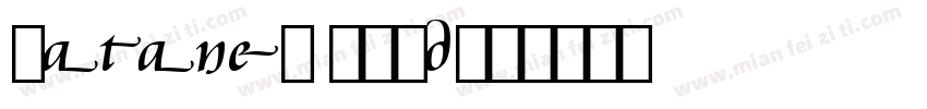 cataneo bold字体转换